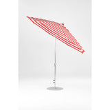11 Ft Octagonal Frankford Patio Umbrella- Crank Auto-Tilt- Polished Silver Anodized Frame