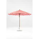 11 Ft Octagonal Frankford Patio Umbrella- Pulley Lift- Matte Bronze Frame