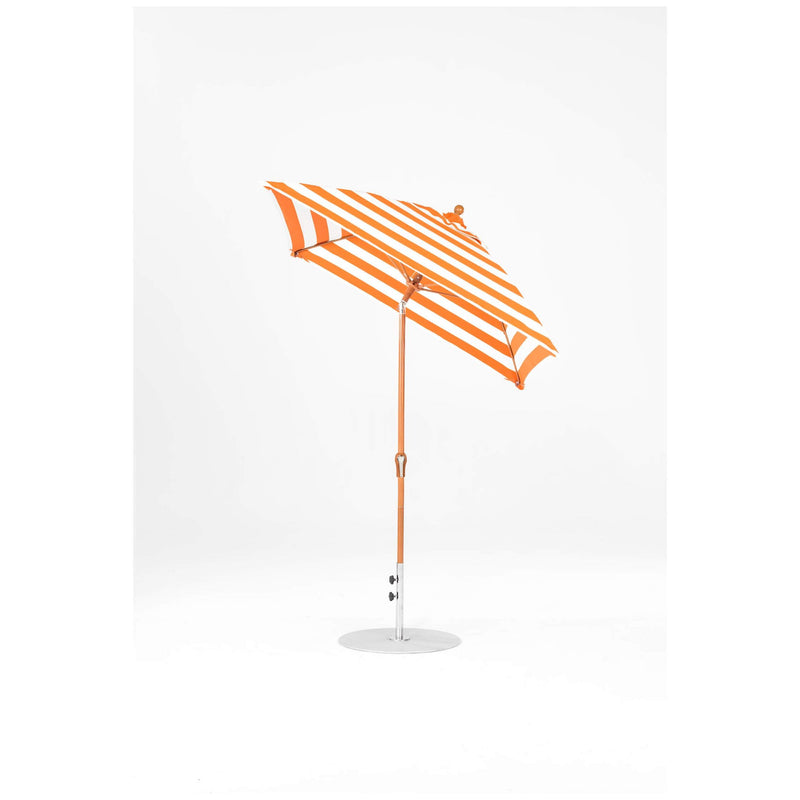 6.5 Ft Frankford Square Patio Umbrella- Crank Auto-Tilt- Wood Grain Frame
