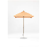 6.5 Ft Square Frankford Patio Umbrella- Crank Lift- Matte Bronze Frame