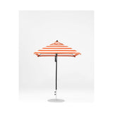 6.5 Ft Square Frankford Patio Umbrella- Pulley Lift- Matte Black Frame