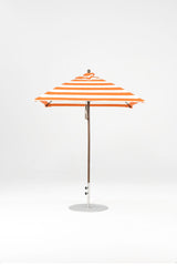 6.5 Ft Square Frankford Patio Umbrella- Pulley Lift- Matte Bronze Frame