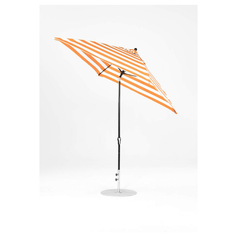 7.5 Ft Frankford Square Patio Umbrella- Crank Auto-Tilt- Matte Black Frame