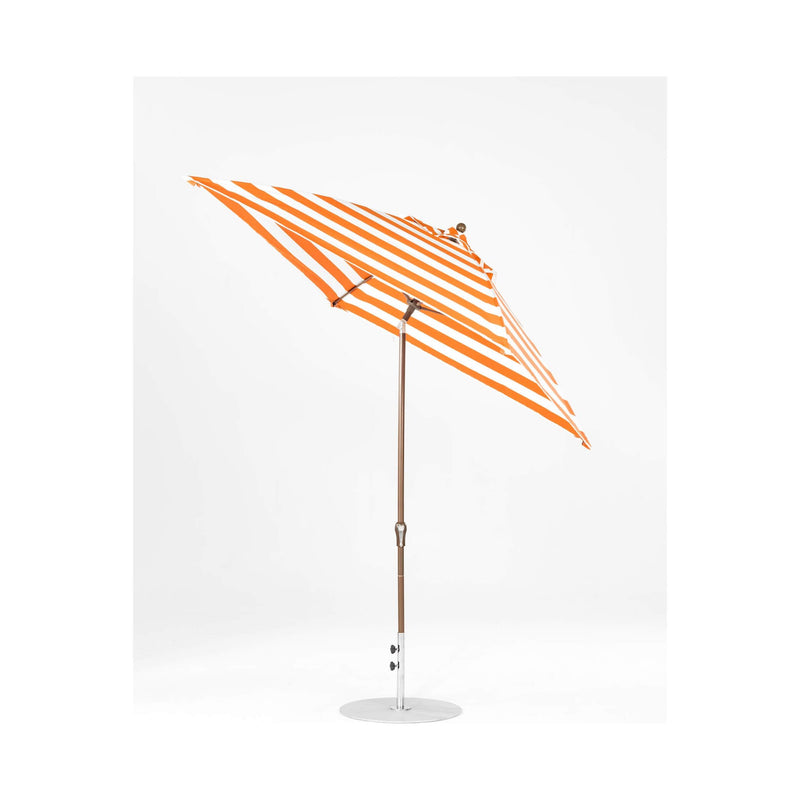 7.5 Ft Frankford Square Patio Umbrella- Crank Auto-Tilt- Matte Bronze Frame