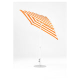 7.5 Ft Frankford Square Patio Umbrella- Crank Auto-Tilt- Matte White Frame
