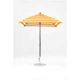 7.5 Ft Square Frankford Patio Umbrella- Crank Lift- Matte Black Frame