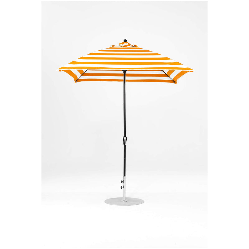 7.5 Ft Square Frankford Patio Umbrella- Crank Lift- Matte Black Frame