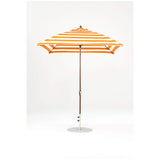 7.5 Ft Square Frankford Patio Umbrella- Crank Lift- Matte Bronze Frame