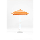 6.5 Ft Square Frankford Patio Umbrella- Crank Lift- Wood Grain Frame