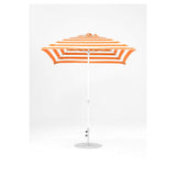 7.5 Ft Square Frankford Patio Umbrella- Crank Lift- Matte White Frame