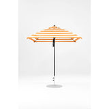 7.5 Ft Square Frankford Patio Umbrella- Pulley Lift- Matte Black Frame