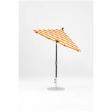 7.5 Ft Octagonal Frankford Patio Umbrella- Crank Auto-Tilt- Matte Black Frame