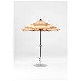 7.5 Ft Octagonal Frankford Patio Umbrella- Crank Lift- Matte Black Frame