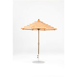 7.5 Ft Octagonal Frankford Patio Umbrella- Crank Lift- Matte Bronze Frame
