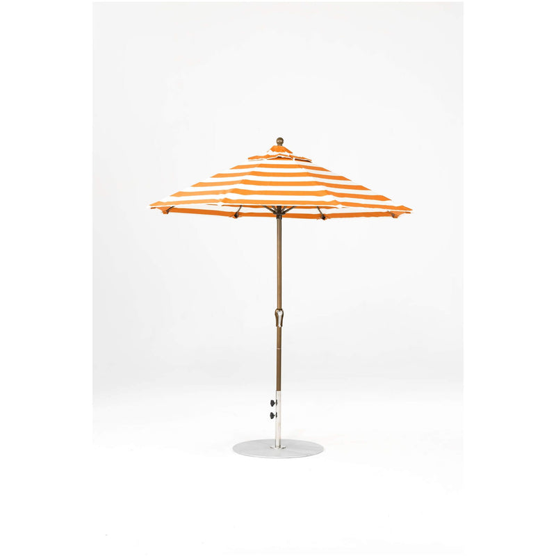 7.5 Ft Octagonal Frankford Patio Umbrella- Crank Lift- Matte Bronze Frame
