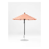 7.5 Ft Octagonal Frankford Patio Umbrella- Pulley Lift- Matte Black Frame