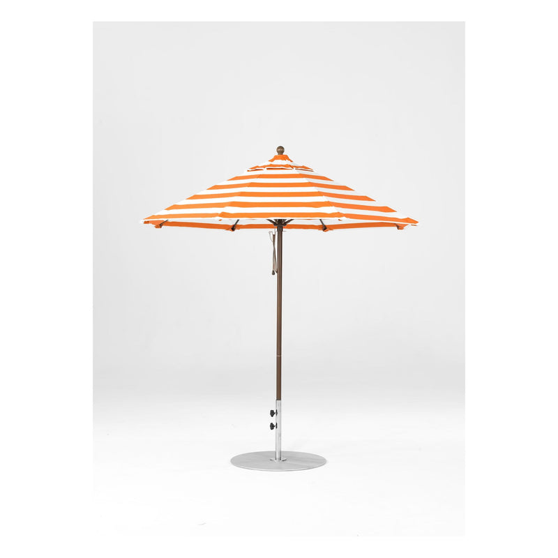 7.5 Ft Octagonal Frankford Patio Umbrella- Pulley Lift- Matte Bronze Frame
