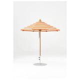 7.5 Ft Octagonal Frankford Patio Umbrella- Pulley Lift- Wood Grain Frame