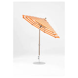 9 Ft Octagonal Frankford Patio Umbrella- Crank Auto-Tilt- Matte White Frame