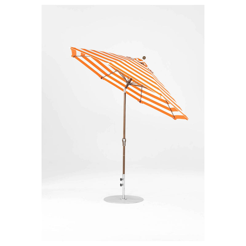 9 Ft Octagonal Frankford Patio Umbrella- Crank Auto-Tilt- Matte White Frame