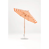 9 Ft Octagonal Frankford Patio Umbrella- Crank Auto-Tilt- Wood Grain Frame