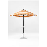 9 Ft Octagonal Frankford Patio Umbrella- Crank Lift- Matte Black Frame