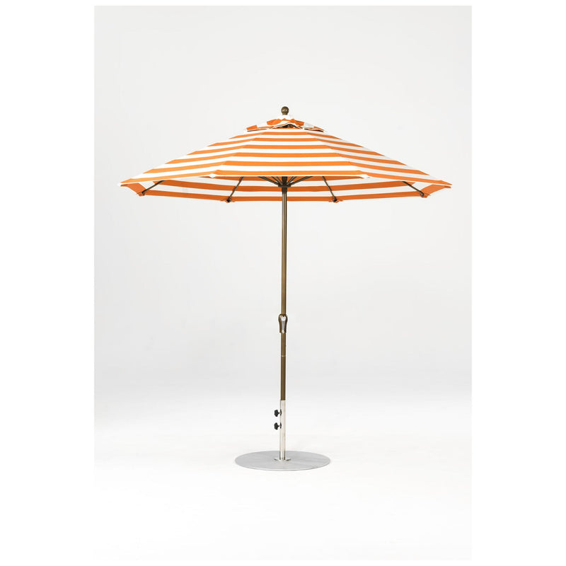 9 Ft Octagonal Frankford Patio Umbrella- Crank Lift- Matte Bronze Frame