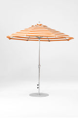 9 Ft Octagonal Frankford Patio Umbrella- Crank Lift- Matte Silver Frame
