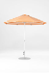 9 Ft Octagonal Frankford Patio Umbrella- Crank Lift- Matte White Frame