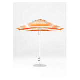 9 Ft Octagonal Frankford Patio Umbrella- Pulley Lift- Matte White Frame