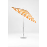 11 Ft Octagonal Frankford Patio Umbrella- Crank Auto-Tilt- Polished Silver Anodized Frame
