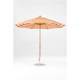 11 Ft Octagonal Frankford Patio Umbrella- Crank Lift- Wood Grain Frame