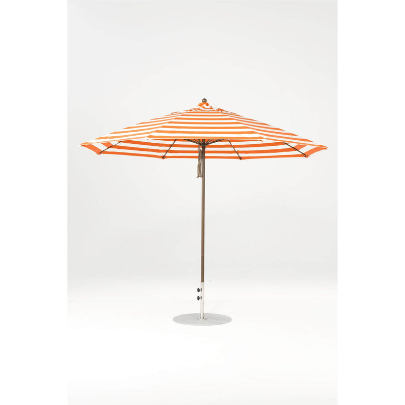 11 Ft Octagonal Frankford Patio Umbrella- Pulley Lift- Matte Bronze Frame