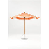 11 Ft Octagonal Frankford Patio Umbrella- Pulley Lift- Wood Grain Frame