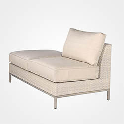 Cannes sectional 3 pc loveseat replacement cushion, Boxed w/welt, Item#: 2170