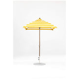 6.5 Ft Square Frankford Patio Umbrella- Crank Lift- Matte Bronze Frame