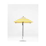 6.5 Ft Square Frankford Patio Umbrella- Pulley Lift- Matte Black Frame