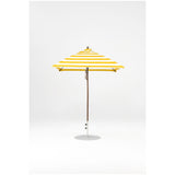 6.5 Ft Square Frankford Patio Umbrella- Pulley Lift- Matte Bronze Frame