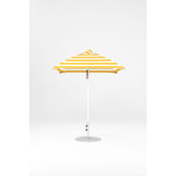 6.5 Ft Square Frankford Patio Umbrella- Pulley Lift- Matte White Frame