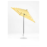 7.5 Ft Frankford Square Patio Umbrella- Crank Auto-Tilt- Matte Black Frame