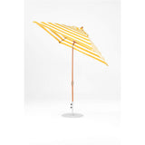 7.5 Ft Frankford Square Patio Umbrella- Crank Auto-Tilt- Wood Grain Frame