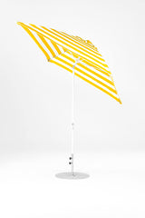 7.5 Ft Frankford Square Patio Umbrella- Crank Auto-Tilt- Matte White Frame
