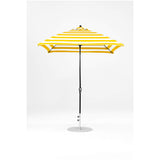 7.5 Ft Square Frankford Patio Umbrella- Crank Lift- Matte Black Frame