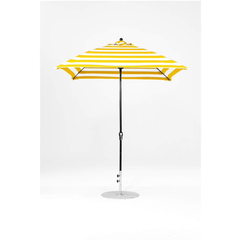 7.5 Ft Square Frankford Patio Umbrella- Crank Lift- Matte Black Frame