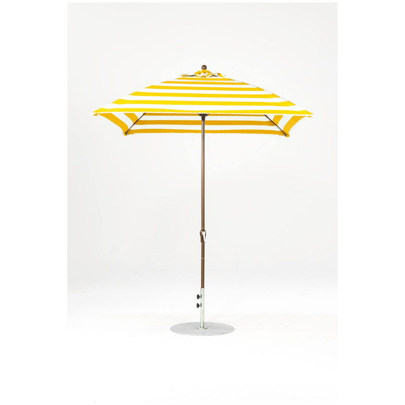 7.5 Ft Square Frankford Patio Umbrella- Crank Lift- Matte Bronze Frame