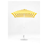 7.5 Ft Square Frankford Patio Umbrella- Crank Lift- Matte White Frame