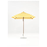 7.5 Ft Square Frankford Patio Umbrella- Pulley Lift- Matte Bronze Frame
