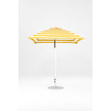 7.5 Ft Square Frankford Patio Umbrella- Pulley Lift- Matte White Frame
