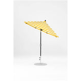 7.5 Ft Octagonal Frankford Patio Umbrella- Crank Auto-Tilt- Matte Black Frame