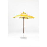 7.5 Ft Octagonal Frankford Patio Umbrella- Crank Lift- Matte Bronze Frame